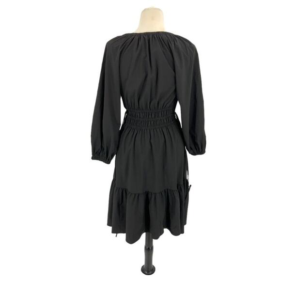 Calvin Klein Black Cinch Tie Fit and Flare Dress Size 2 NWOT $139 MSRP - Picture 10 of 10